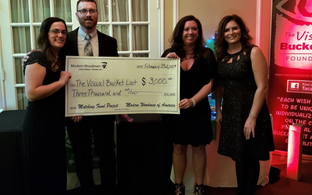 Modern Woodmen of America supports fundraiser for The Visual Bucket List Foundation